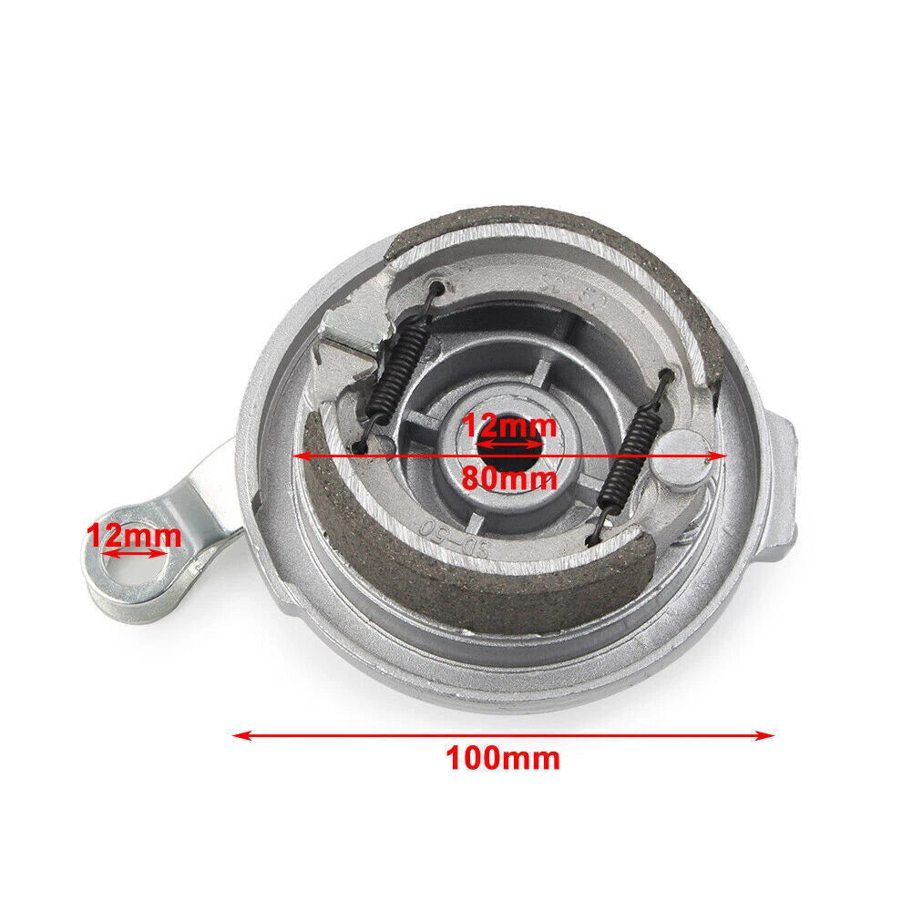 Front Rear Wheel Brake Shoe Drum Hub For 50cc Honda CRF50 XR50 Dirt Pit Bike US