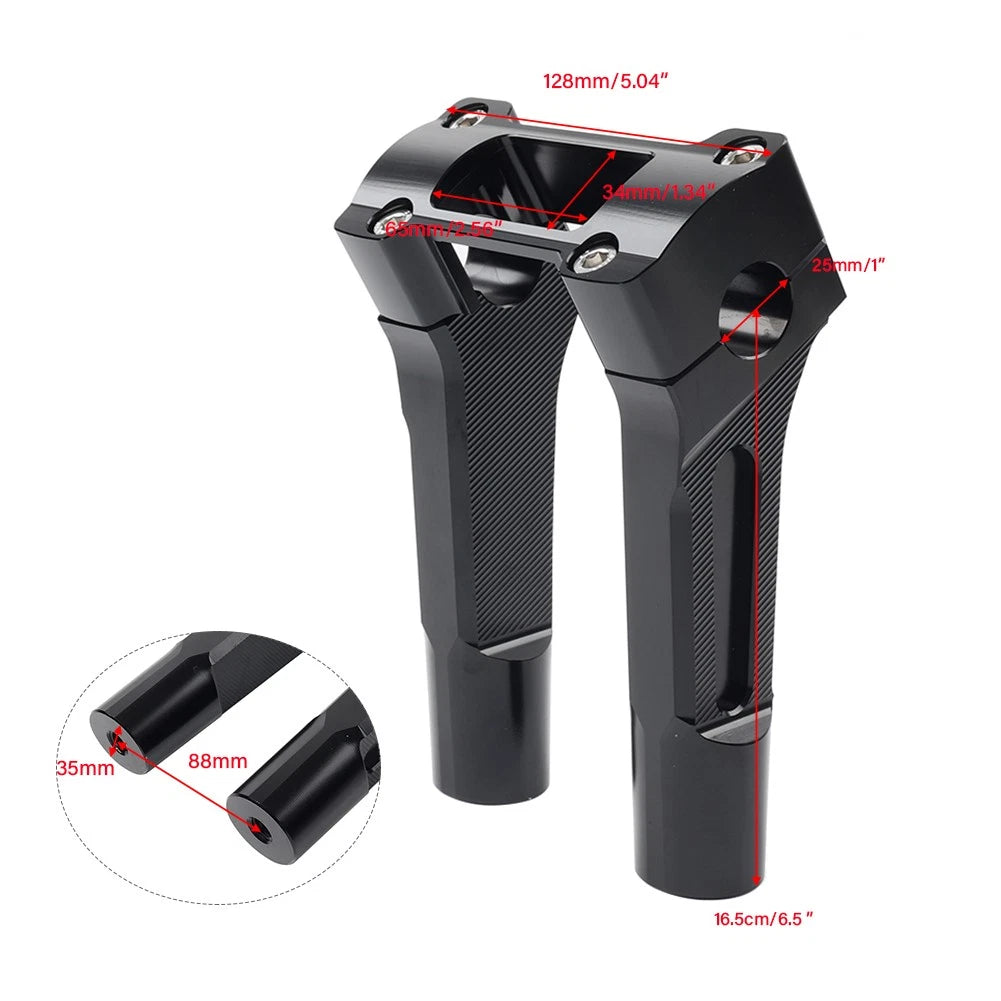 6 inch Pullback Handlebar Riser For Harley Dyna M8 Softail Street Bob 2018-21