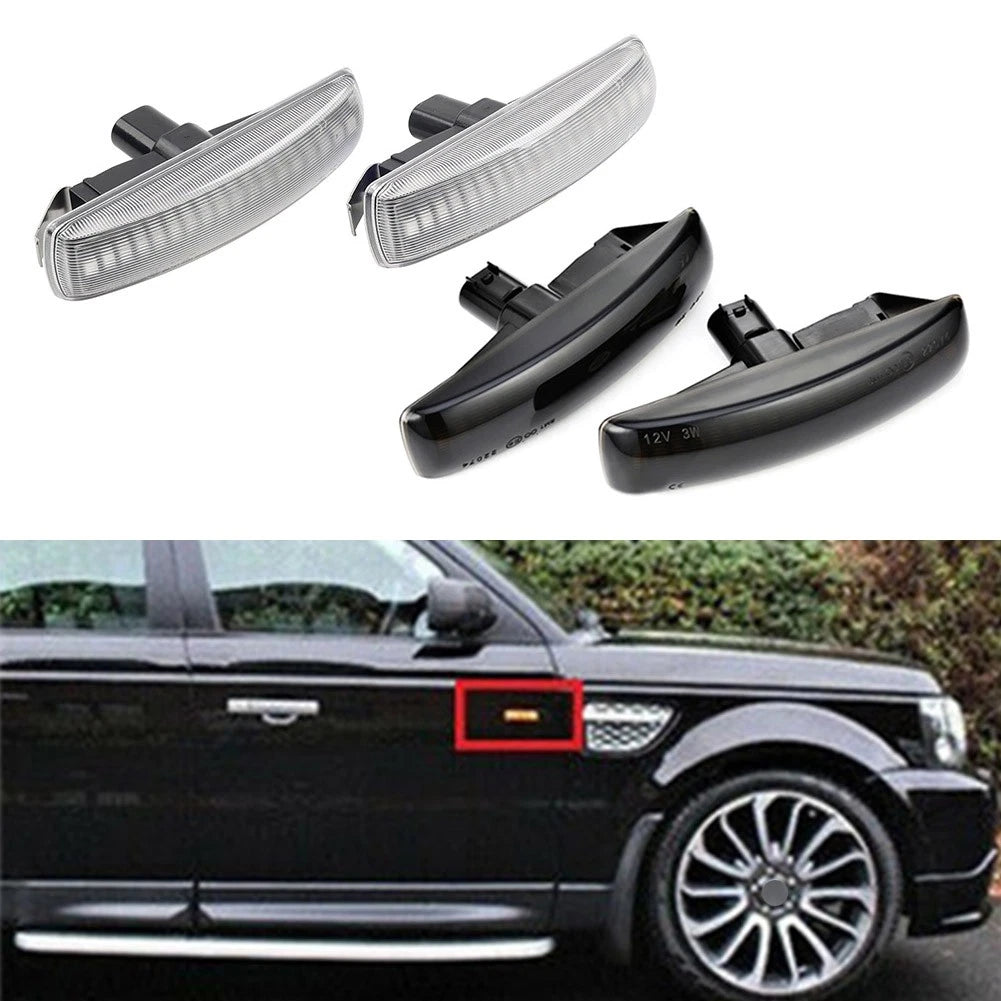 2pcs LED Side Marker Lights for Range Rover Sport Discovery LR3 LR4 LR2 06-13