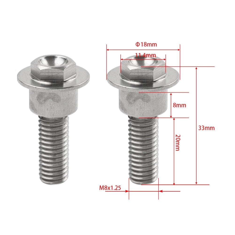 Seat Side Cover Bolts M8x28 For Honda CRF250R 14-17 CRF450R 13-1690121-MEN-A70