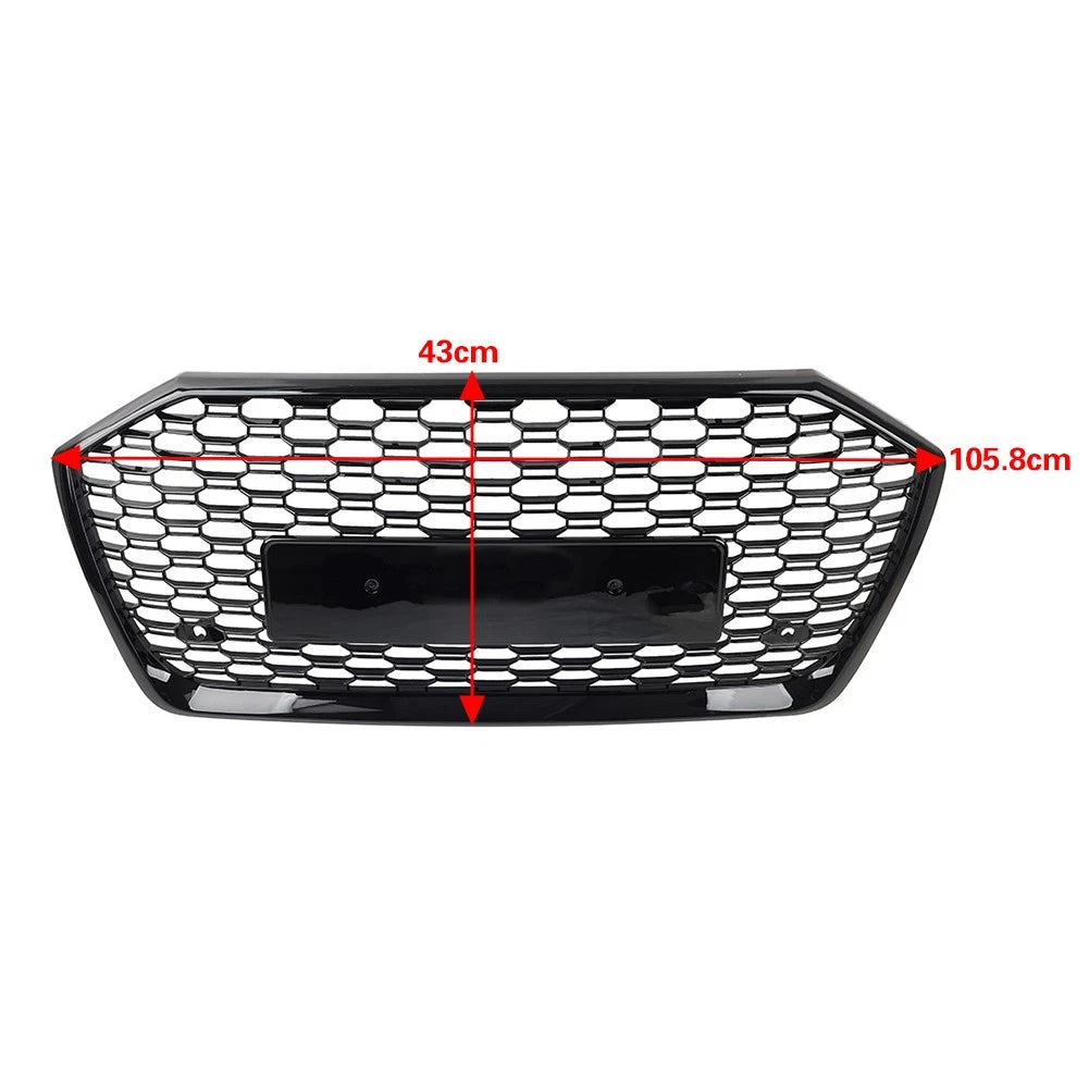 Front Bumper Honeycomb Mesh Grille For Audi A6 S6 C8 2019-2025