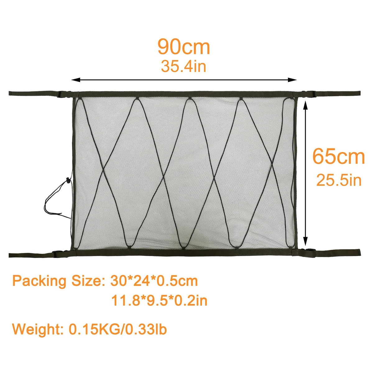 Car Ceiling Storage Net Pocket-Universal Auto Car Roof Interior Cargo Net Bag