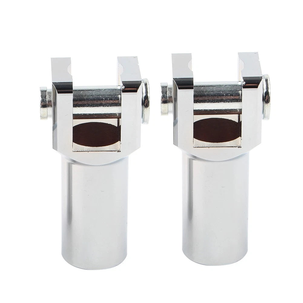 Silver Rear Footrest Pegs Support Mount Bracket for Harley 2000-2018