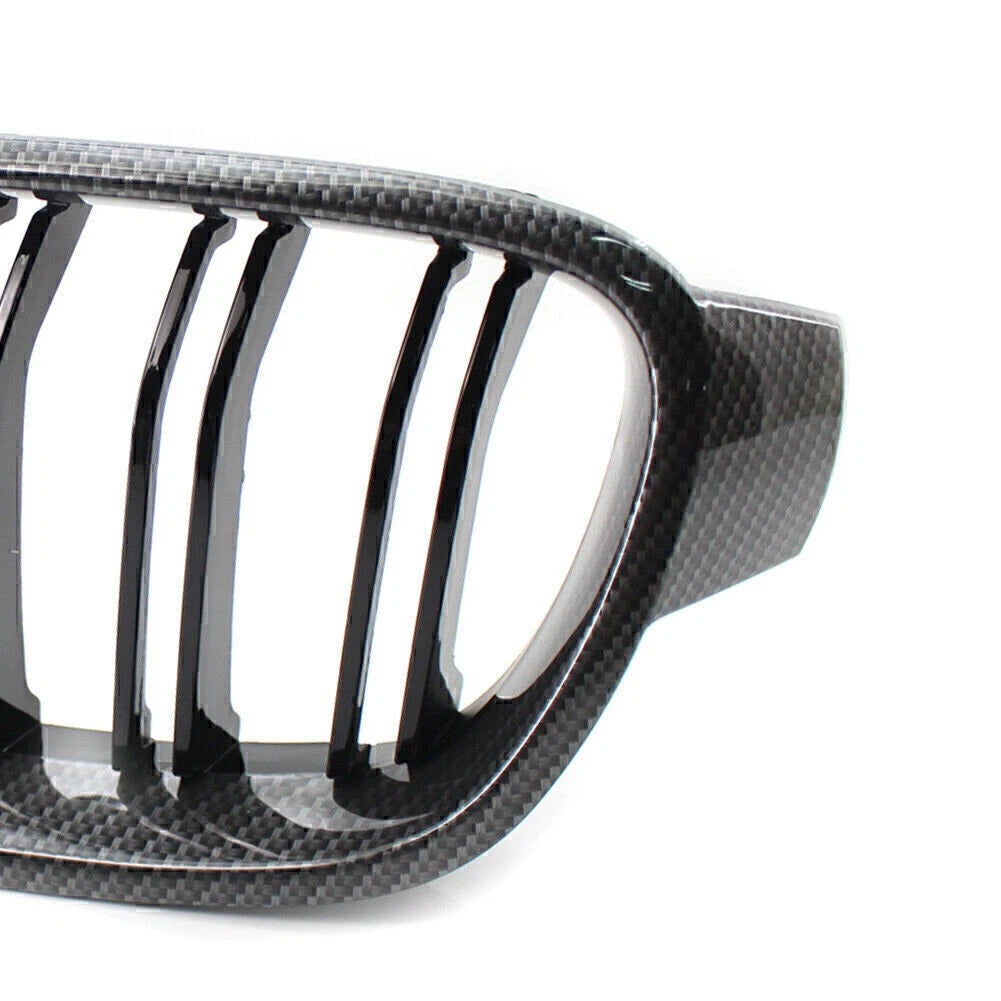Front Frame Grille Grill M3 Style For BMW 3 Series F30 31 12-18 Carbon Black USA