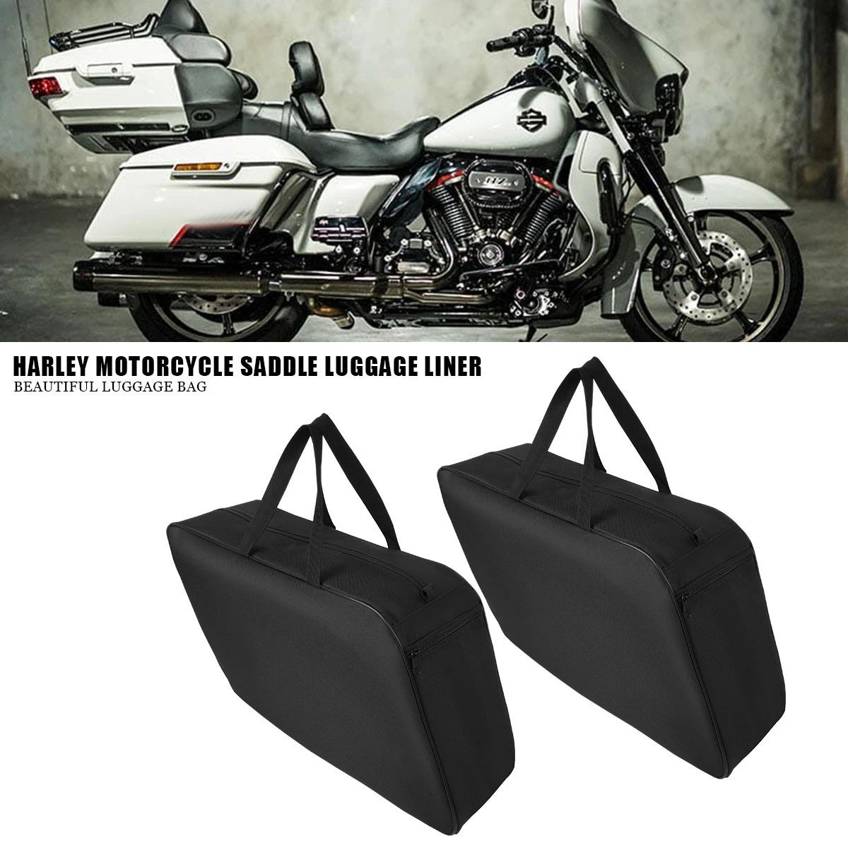 Motorcycle Saddlebag Luggage Liner Bags For Harley Touring Electra Street Glide