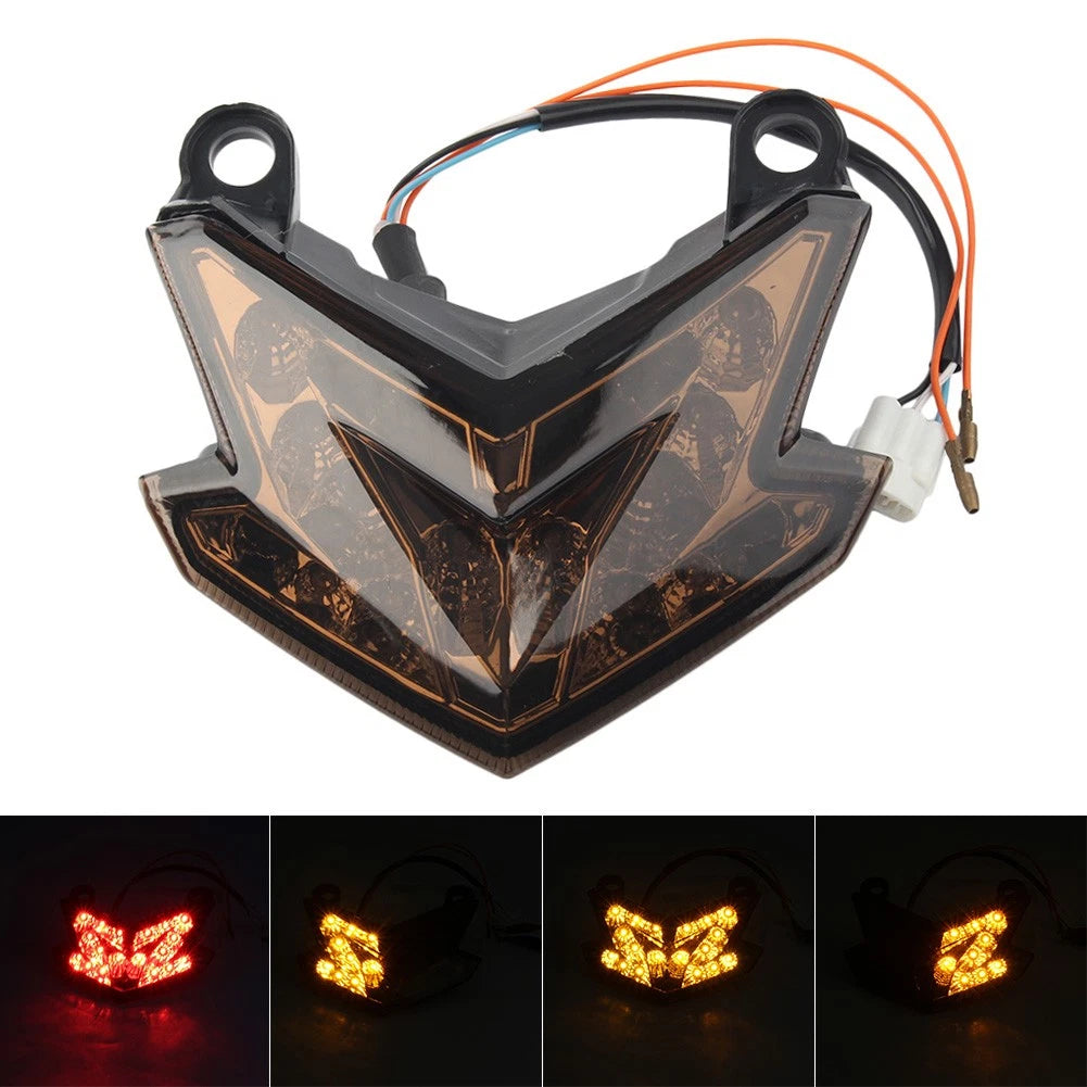ILED Turn Signal Taillight Tail Lamp Fit KAWASAKI Z125 Z800 ZX-6R NINJA US Black