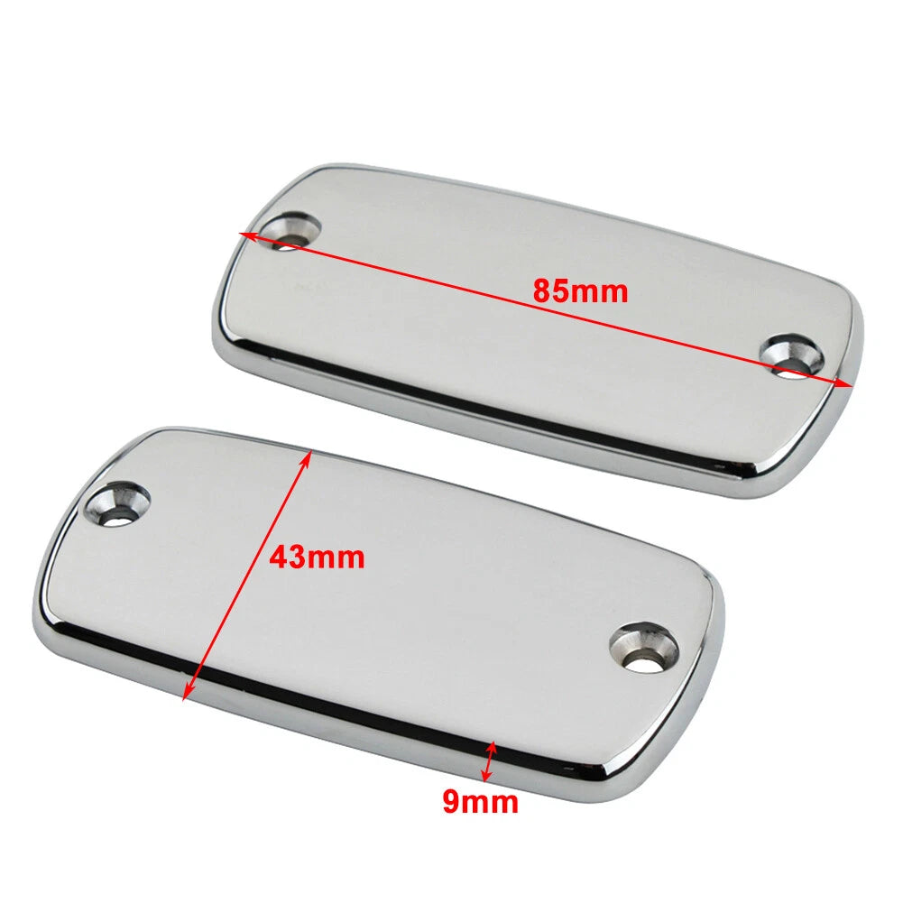 Front Brake Reservoir Fluid Cover Caps For Honda Valkyrie Goldwing GL1500 GL1800