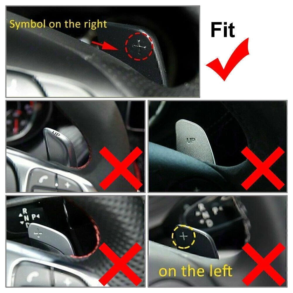 Steering Wheel Shift Paddle Extension Shifter For Mercedes A B E W212 W176 Gift