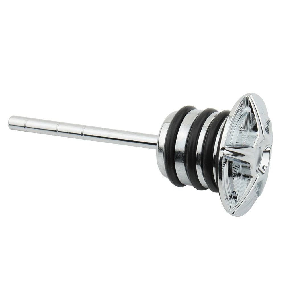 Chrome Oil Dipstick Chrome Fit For Harley Sportster 1982-2003 Softail 1984-1999