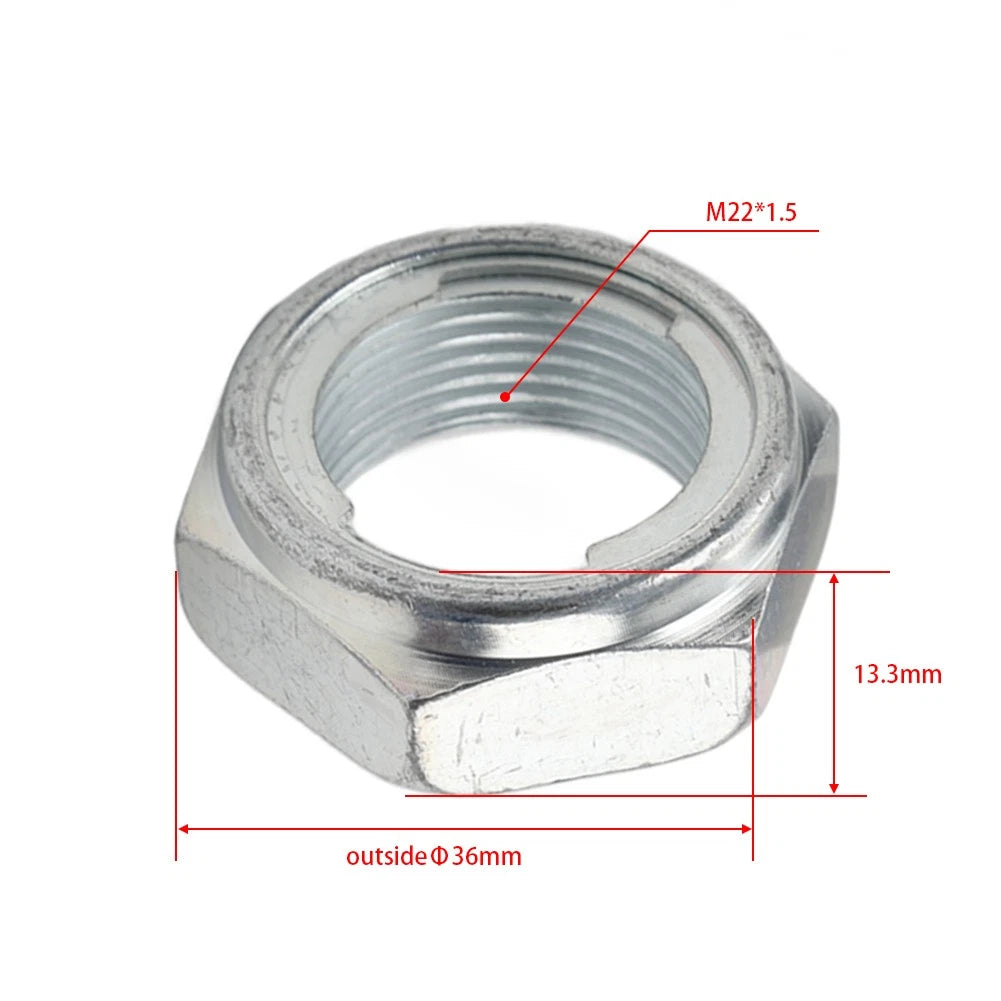 Rear Axle Shaft Lock Nut M22xP1.5 For Honda CRF250R CRF250X CRF450R CRF450X