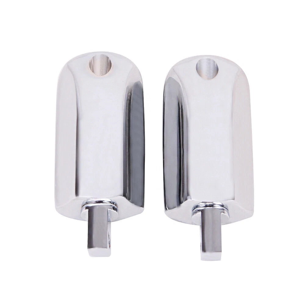 10mm Highway Foot Pegs Footrest Chrome Fit For Harley Touring Softail Sportster