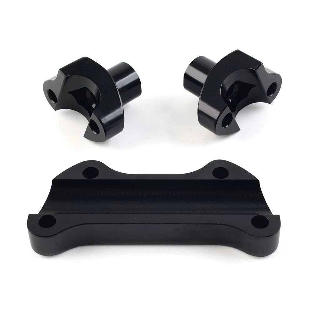 1.7 Handlebar Risers Top Clamp For Harley Dyna Softail Street Bob Sportster