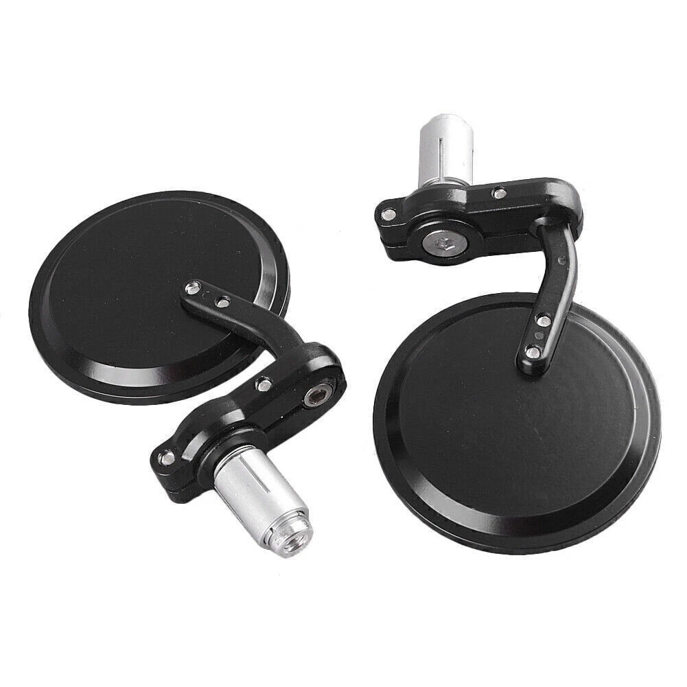 Motot Round 7/8" Handlebar End Side Rearview Mirror For Cafe Racer For Honda CB