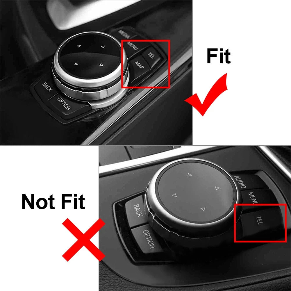 Media Knob Controller Wheel Cover Fit For BMW X1 X3 X5 X6 IDRIVE
