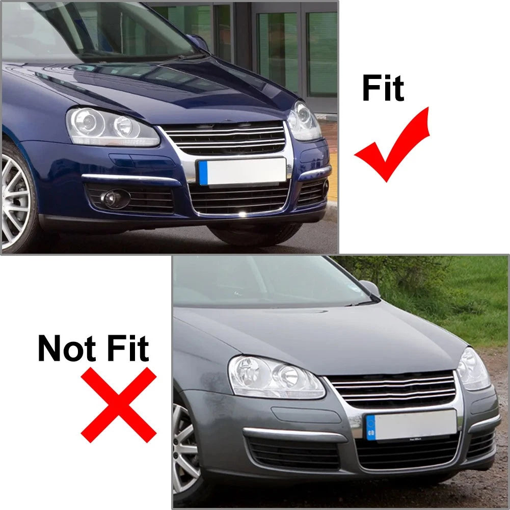 1 Pair Front Bumper Fog Light Lamp Cover For For VW Jetta 2006-2010