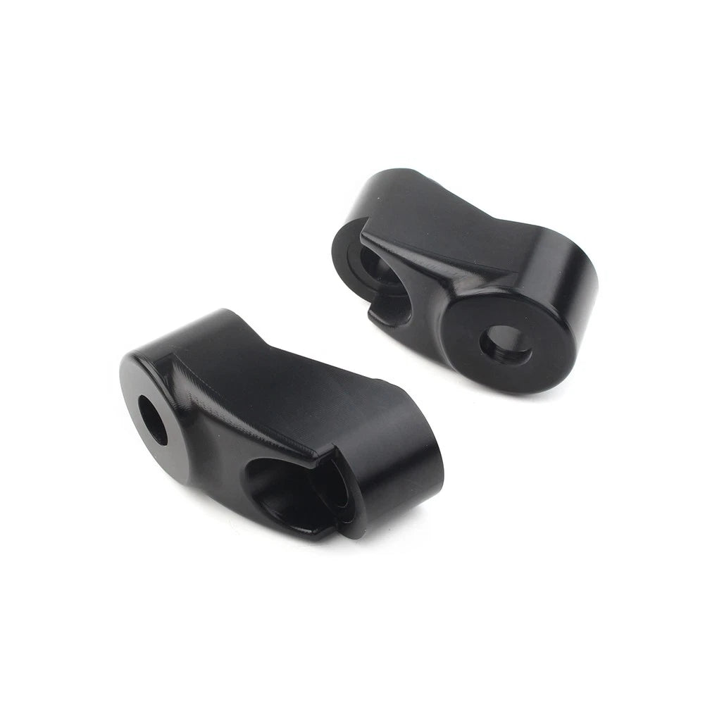 Chrome Front Turn Signal Mount Bracket Relocation Kit for Harley Dyna 39 49mm US