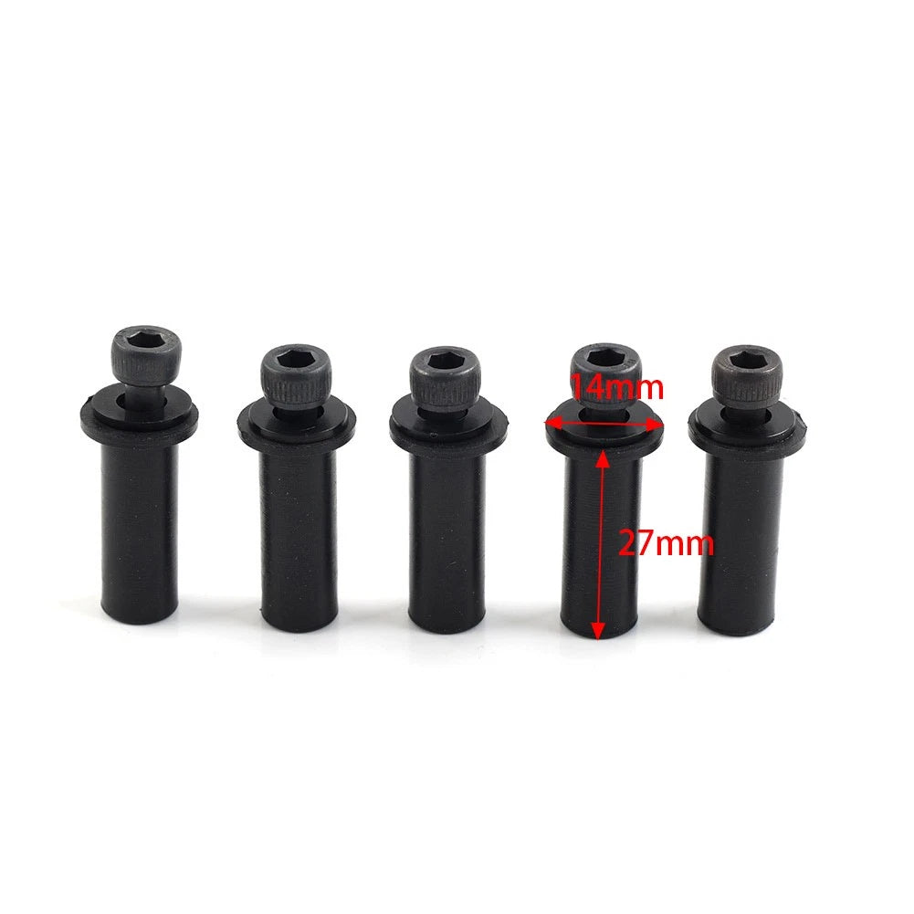 5pcs Windshield Bolts Screws Nut Kit For Harley Road Glide Motorcycle Chrome