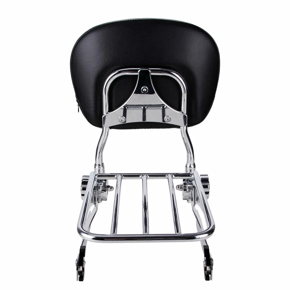 For 02-05 Harley Dyna Super Glide FXD / Custom Passenger Backrest Sissy Bar Rack