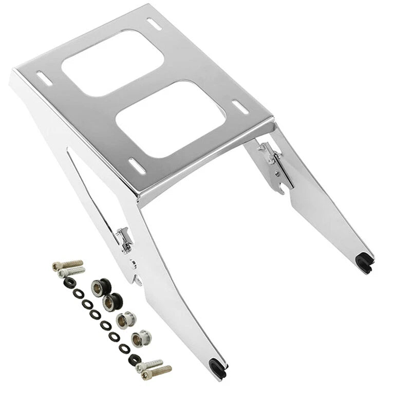 King Trunk Backrest Pad Mount Rack Fit For Harley Sport Glide FLSB 2018-Up 19 20