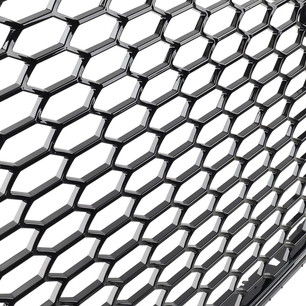 Front Bumper Honeycomb Grille Glossy Black For Audi Q3 SQ3 2013-2015