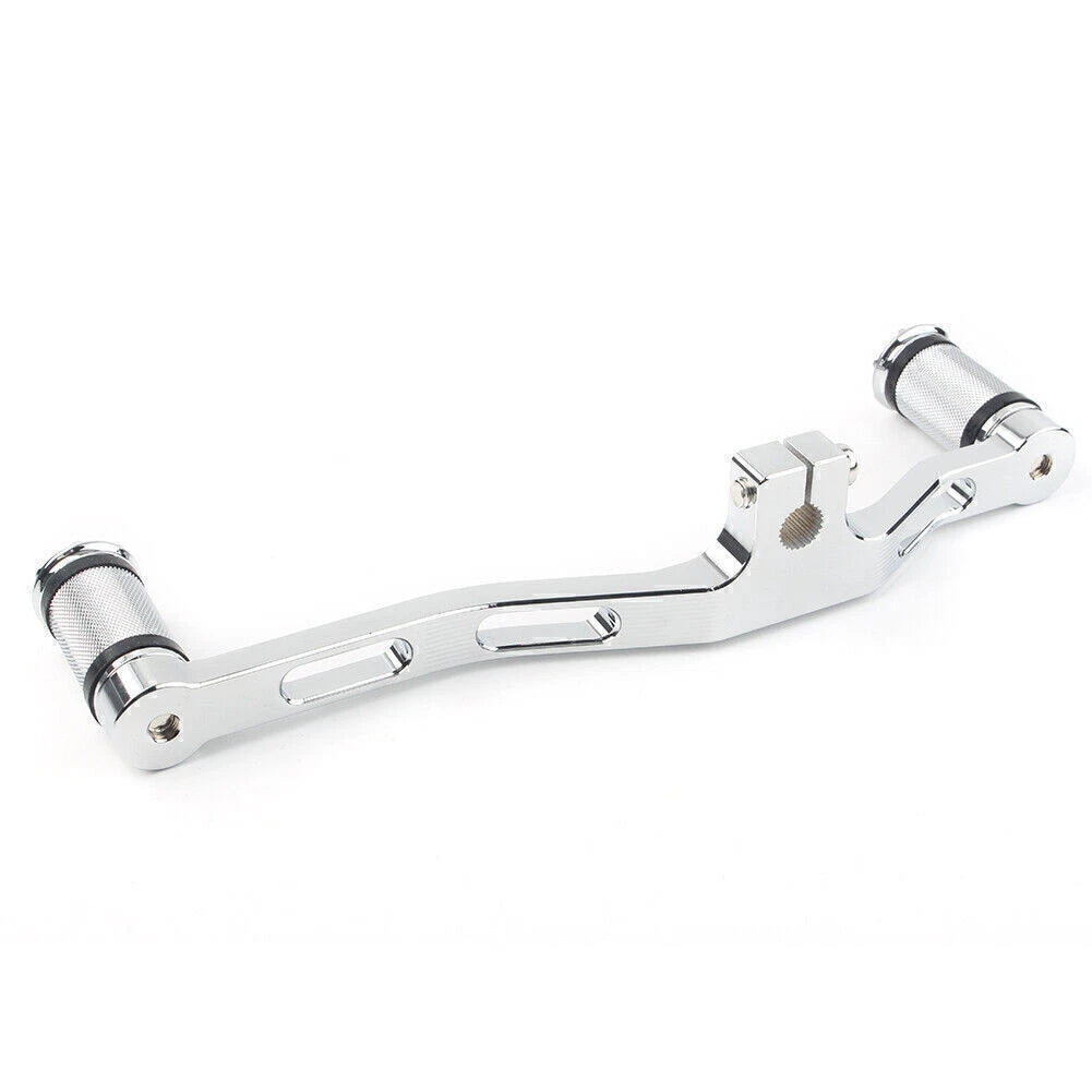 CNC Front&Rear Gear Shift Lever Chrome Fit Harley Dyna 91-17 FXD w/ Mid-Control