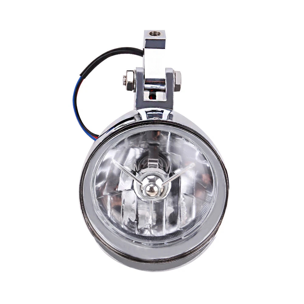 Motorcycle Chrome Visor Bullet Headlight Lamp For Harley Bobber Chopper Softail