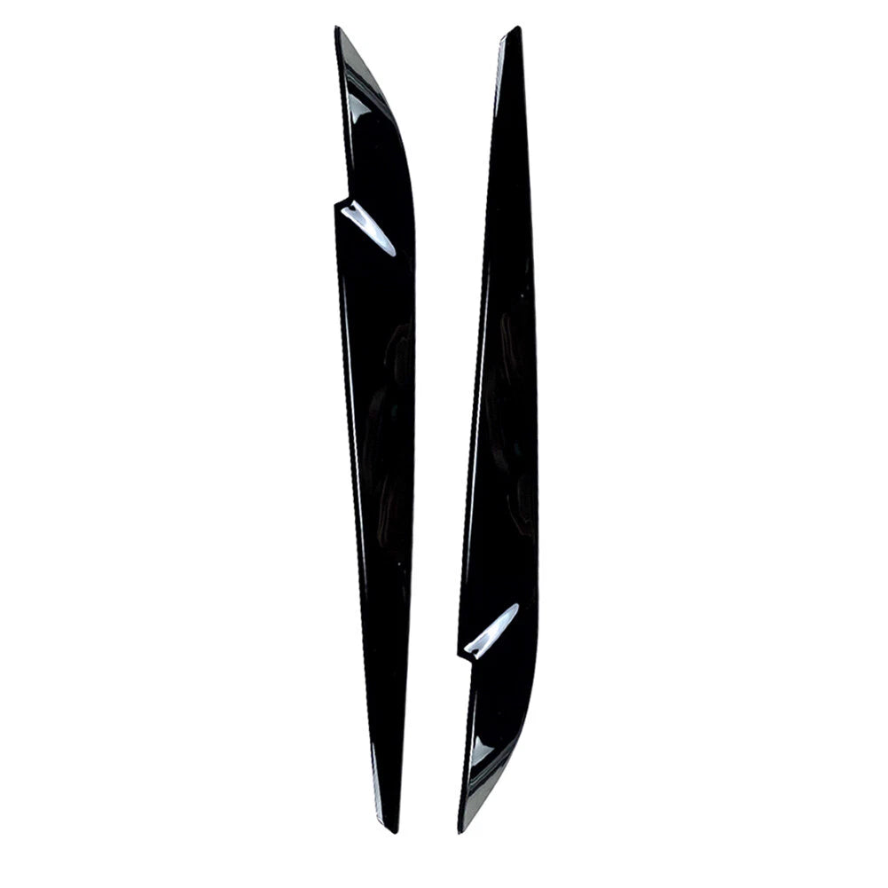 Front Headlight Eyebrow Lamp Brow Cover Trim For BMW X5 F15 X6 F16 14-18 Black