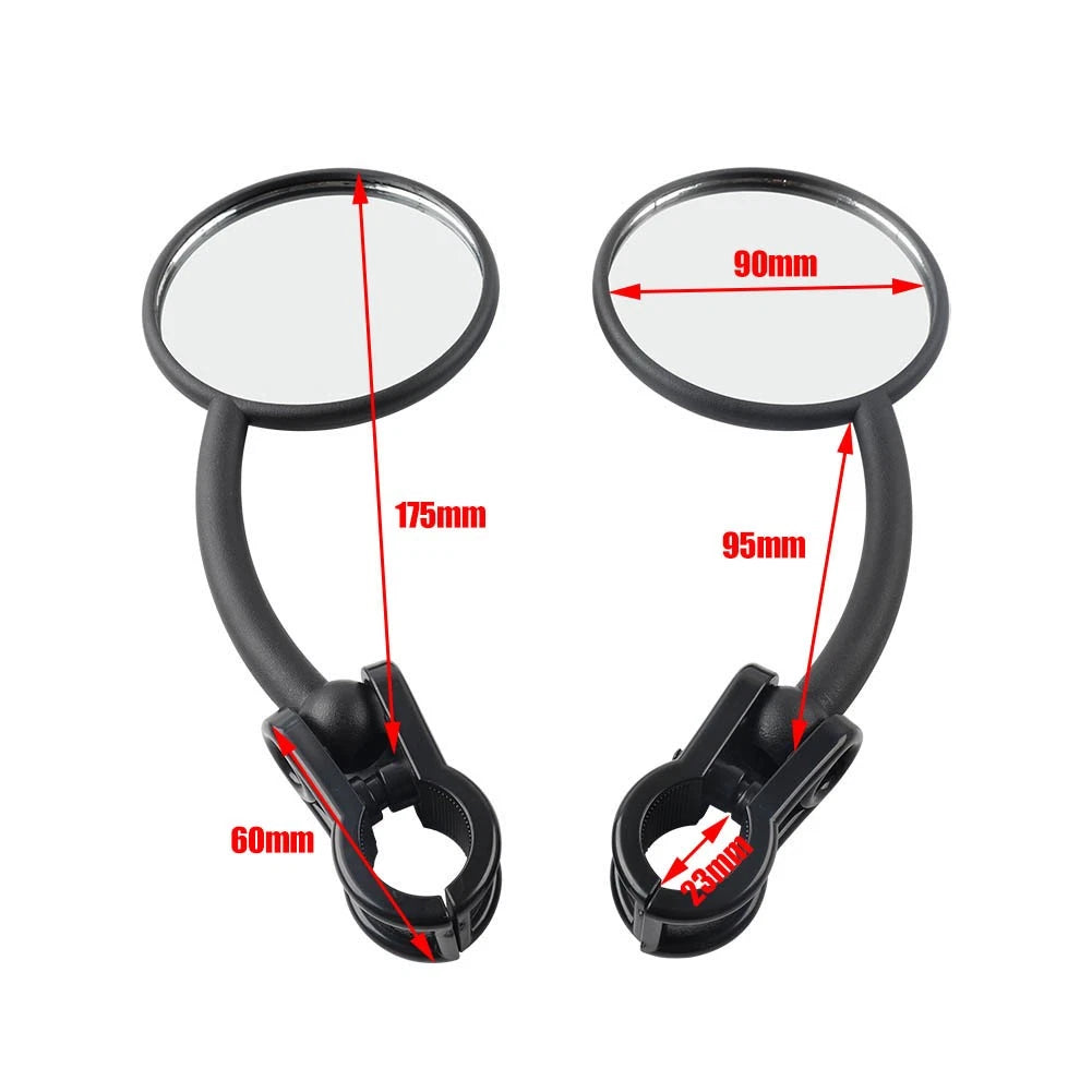 Hand Dual Sport Mirror Right & Left Fit Motorcycle Dirt Bike Supermoto Adv Atv