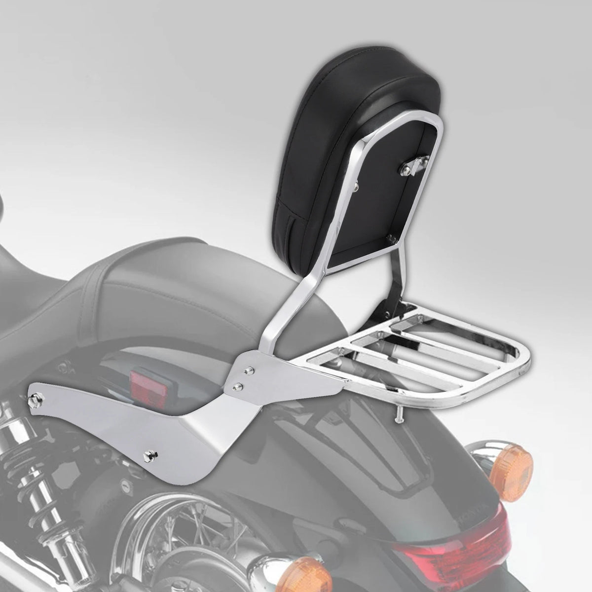 Sissy Bar Back Rest Luggage Rack Fit For Suzuki Intruder/Volusia VL800 2001-2011