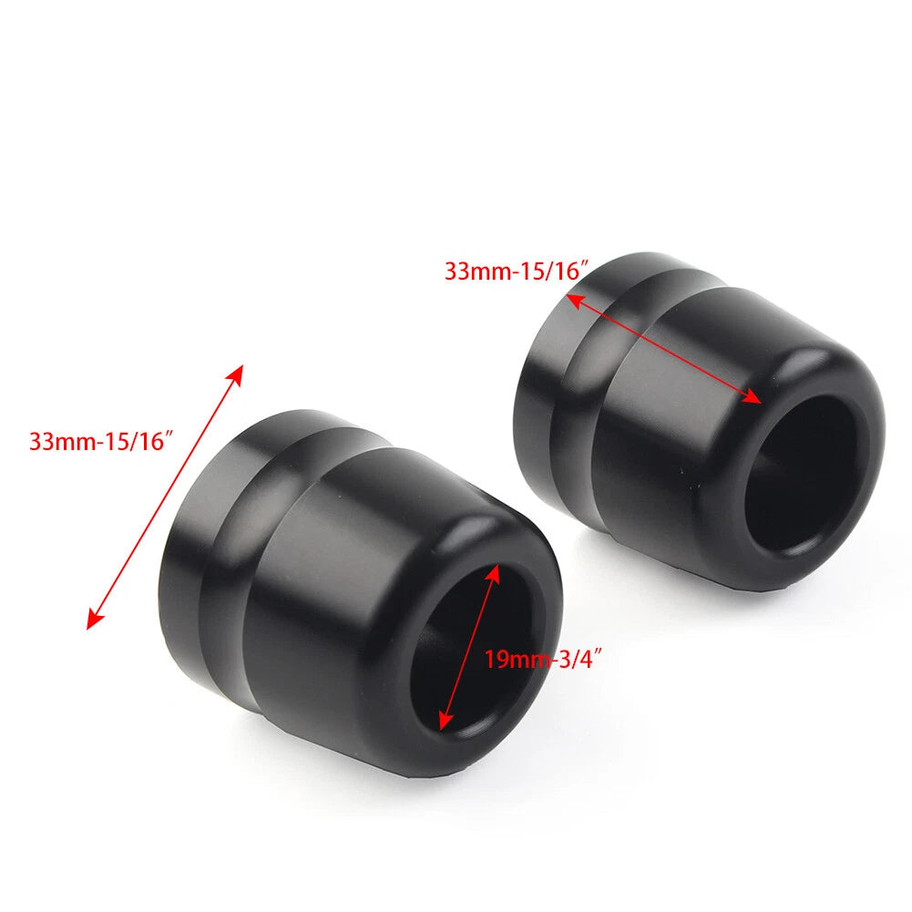 CNC Handlebar Grips Bar End Slider Caps For BMW S1000RR HP4 S1000R F800R Black
