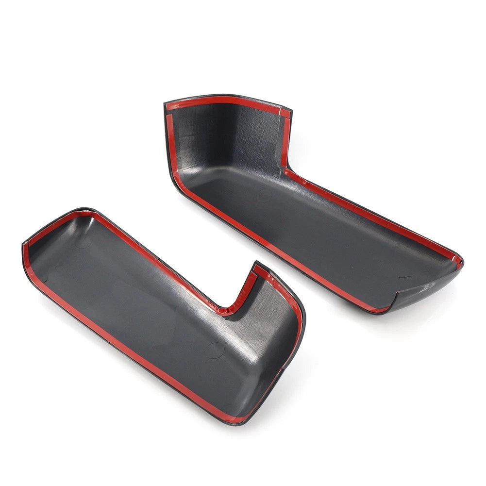 2pcs Black Rearview Mirror Cover Decor For Chevy Silverado Sierra 1500 2019-2022