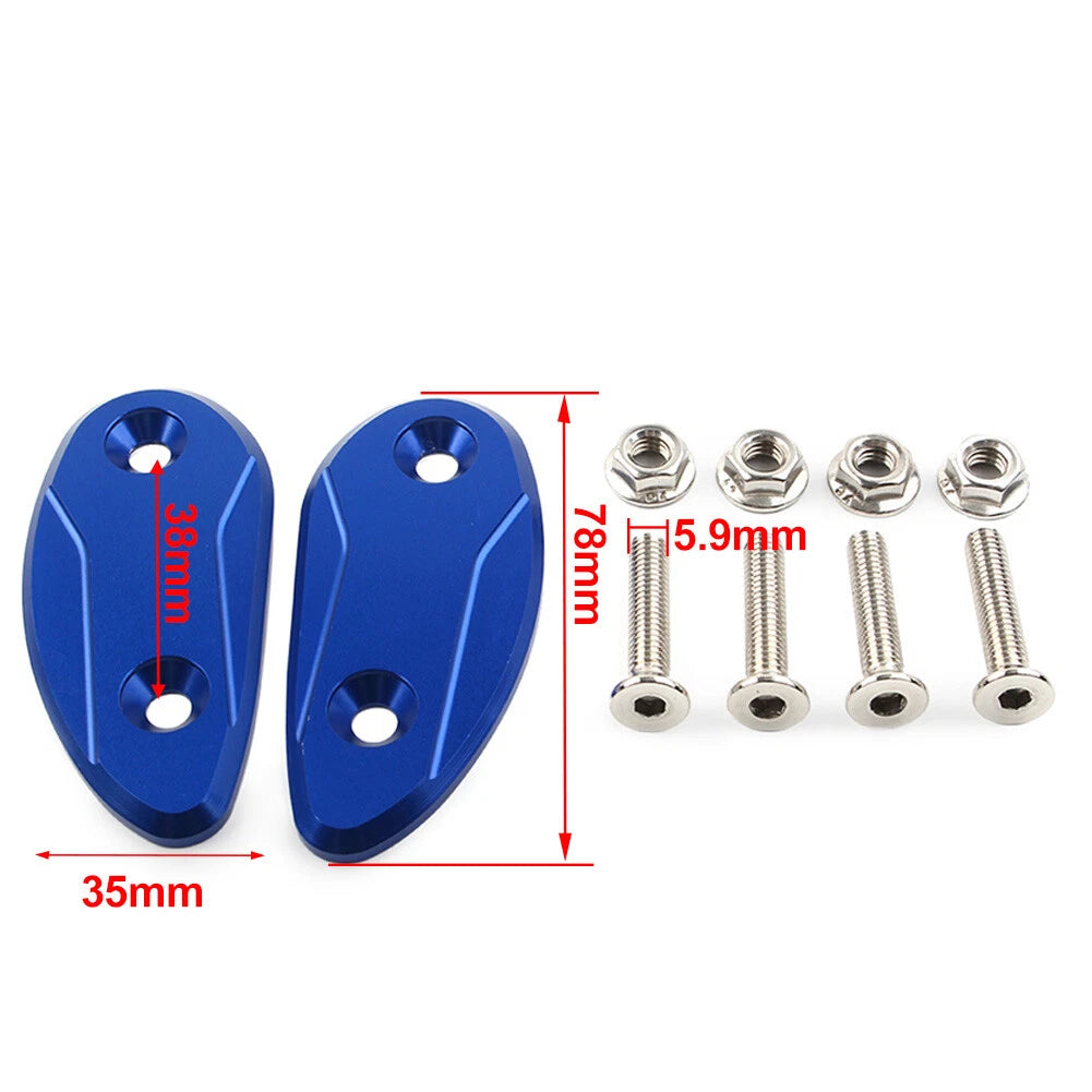 Rearview Mirror Block Off Base Plates For Honda CBR1000RR CBR 1000RR 2008-2017