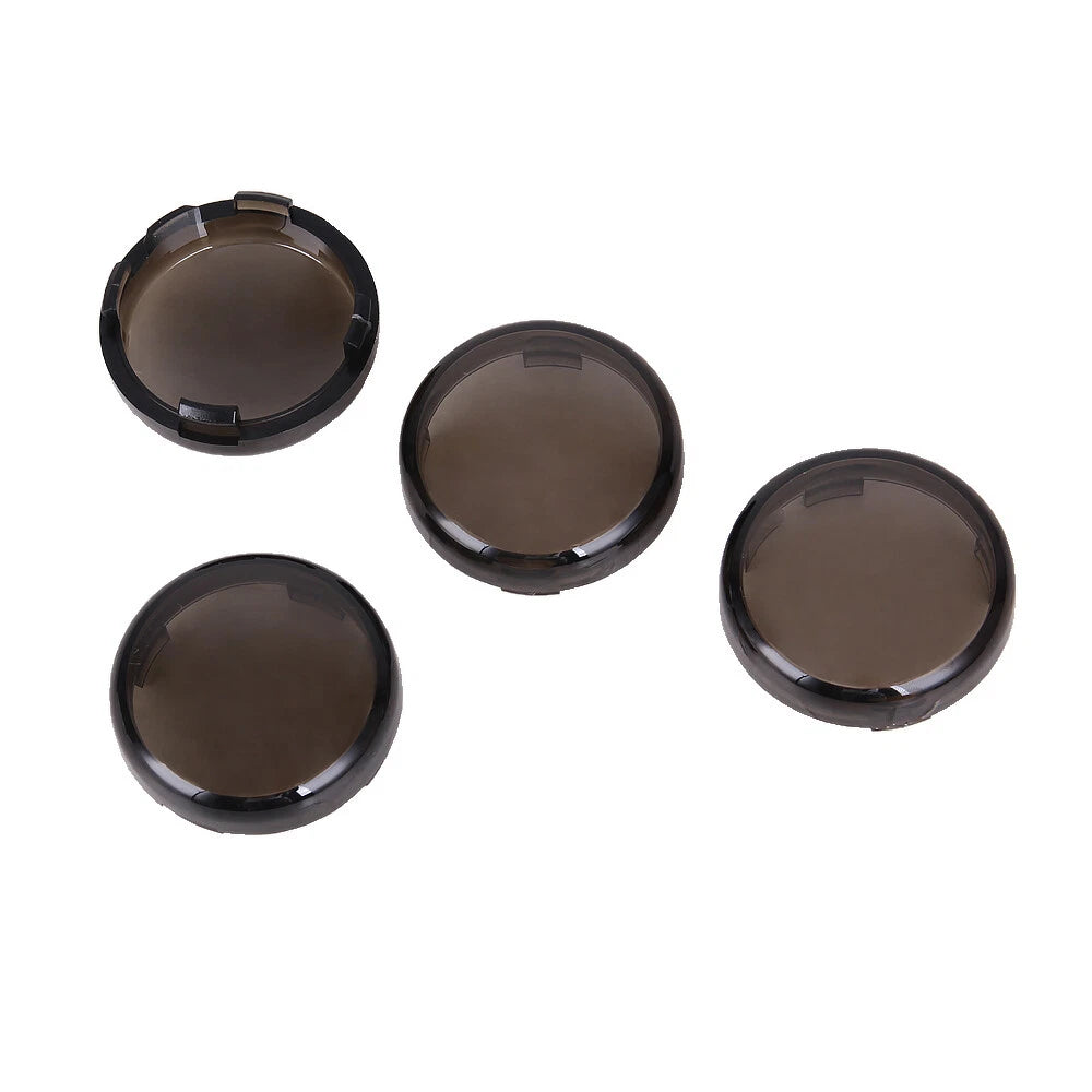 4X Turn Signal Light Smoke Lens Cover for Harley Touring Sportster Softail Dyna