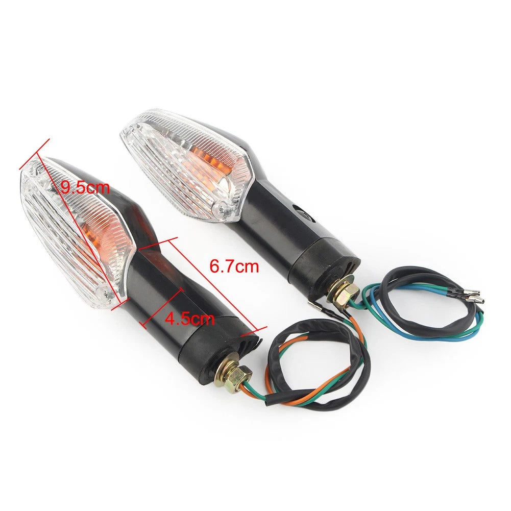 2Pair Indicators Front & Rear Turn Signal Light for Honda CBF125 2009-2016 Clear