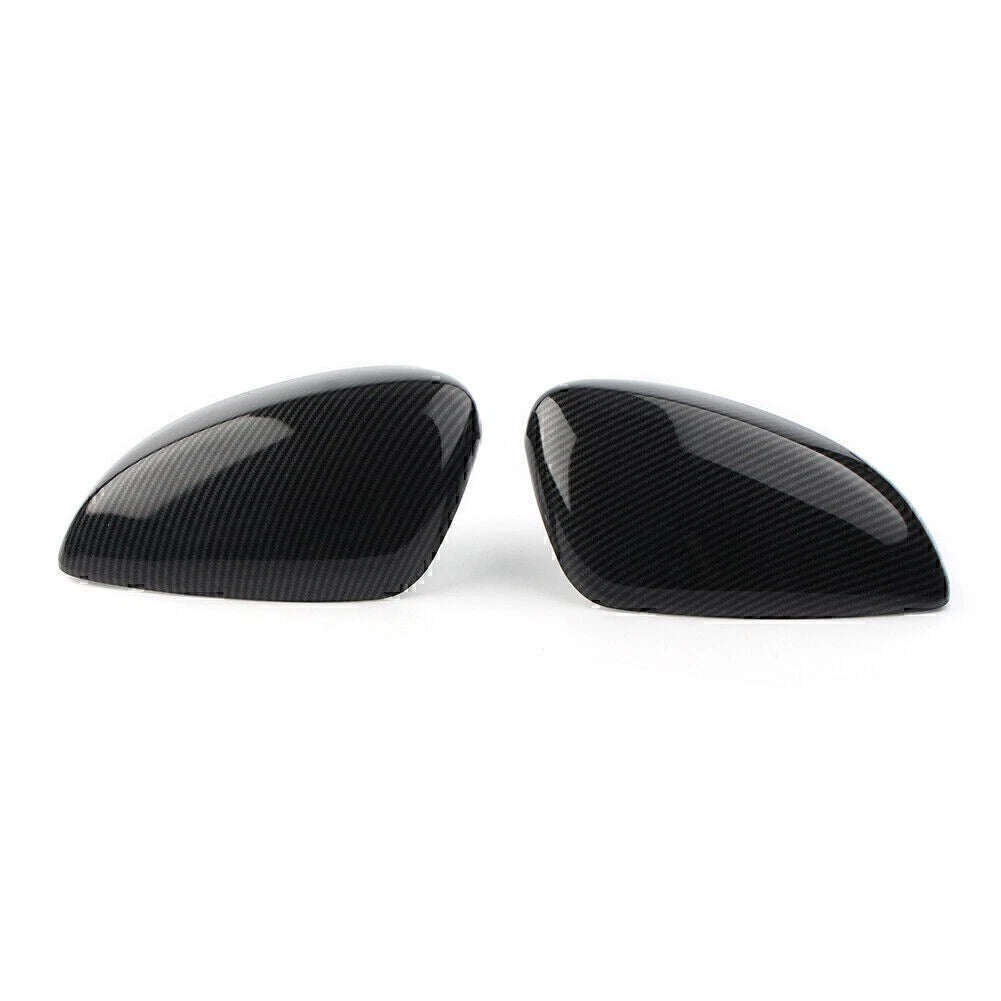 2x Carbon Fiber Style Side Rearview Trim Cover For Mazda 3 Axela 2014-2016 US