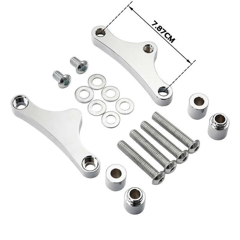 Painted 21" Wheel Front Fender & Spacers Kit Fit For Harley Road Glide 2000-2013