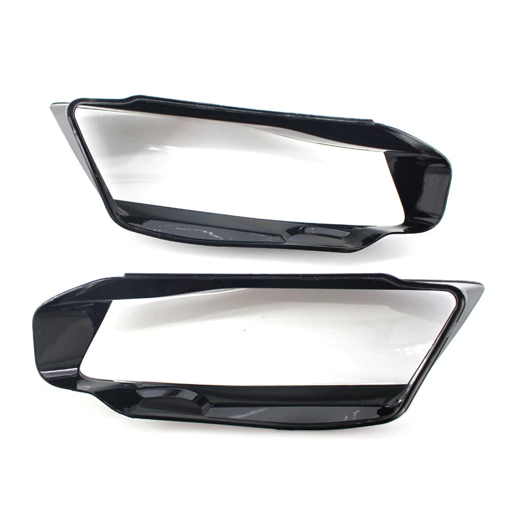 Headlight Lens Shell Cover Lampshade For Audi A4 B8 2009-2012 Transparent Pair