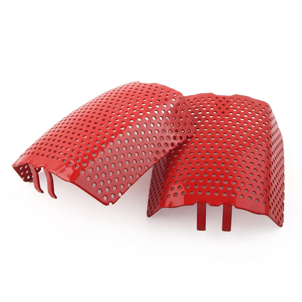 2Pcs Steel Front Caliper Screen Inserts Red For Harley V-Rod & Touring 2006-2019