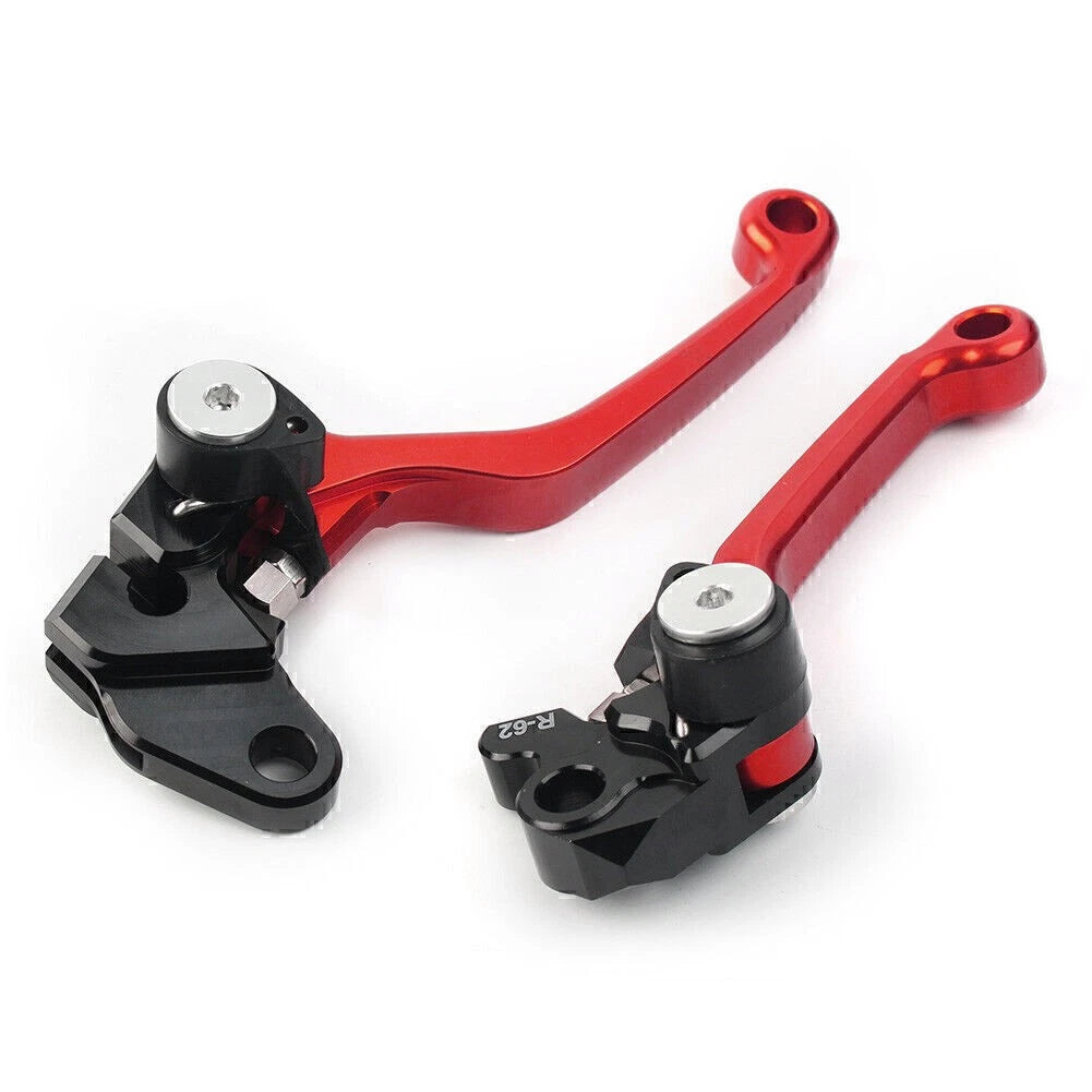 Pivot Brake Clutch Levers Aluminum For SUZUKI RM125 RM250 RM85 RM 85/125/250 RED