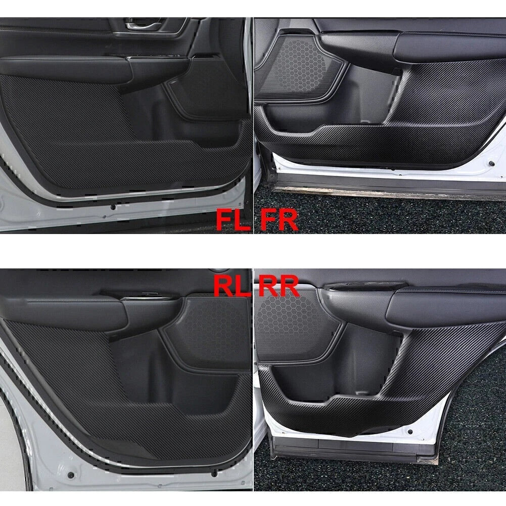 4 Pcs Plastic Car Door Anti Kick Pad Protection Cover For Honda CRV CR-V 2017-22