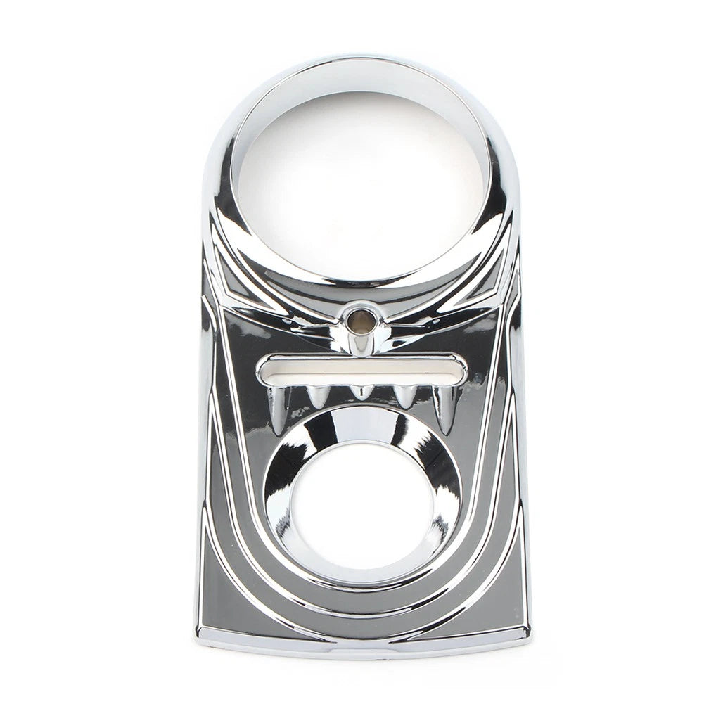 Chrome Dash Panel Insert Cover For Harley Dyna Wide Glide 93-03 Softail 2000-17