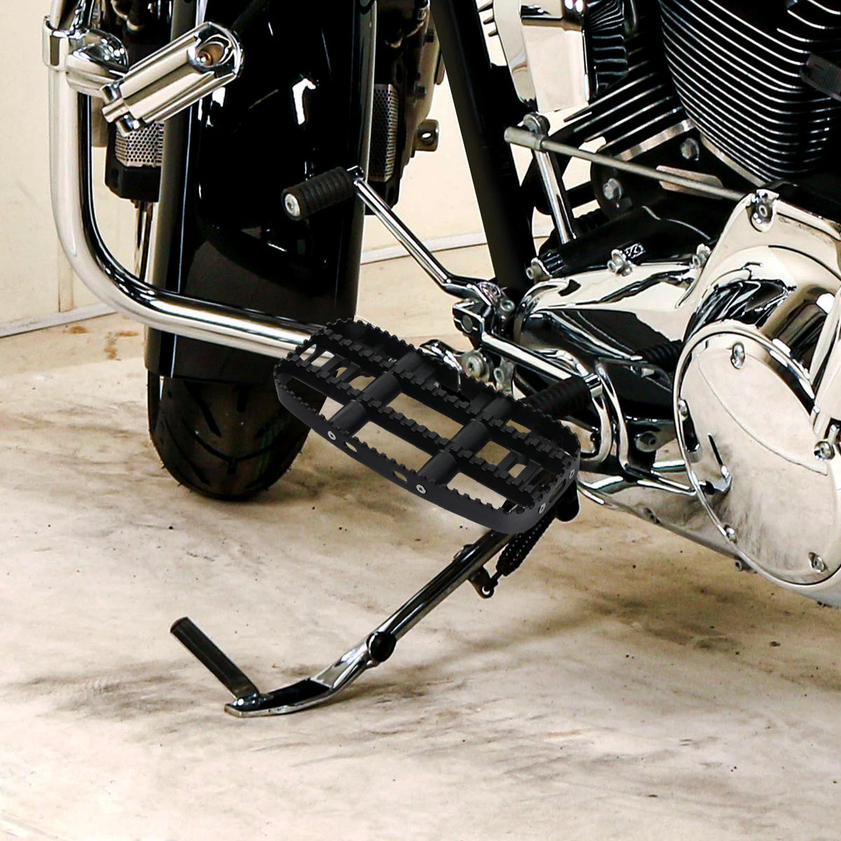 Black Driver Floorboard Footboard Fit For Harley Electra Street Glide 2014-24 23