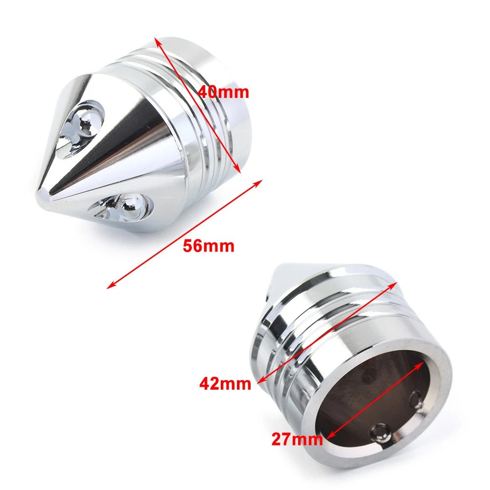Chrome Front Axle Cap Nut Cover For Harley Electra Glide Sportster FLHX