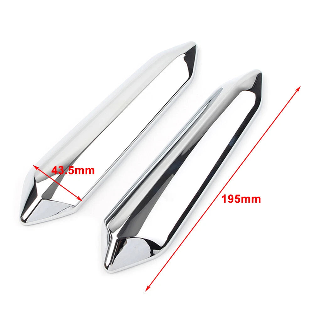 2PCS Windshield Windscreen Strut Covers Chrome For Honda Goldwing GL1800 2018-up