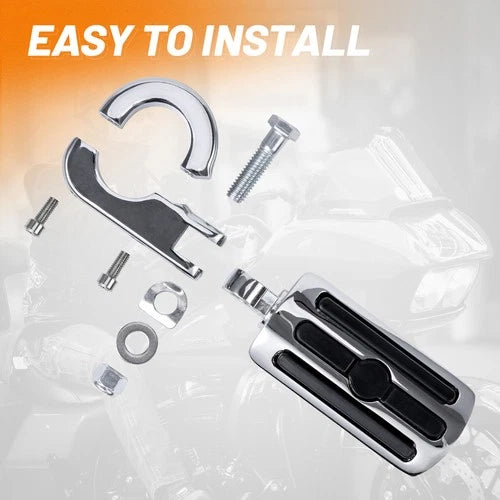 1-1/4" Highway Foot Rest Pegs For Harley Touring Street Electra Glide Road King
