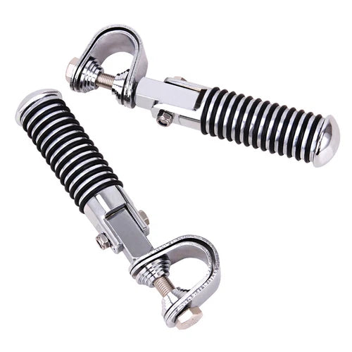 Motorcycle 1"~1-1/4" Highway Engine Guard Crash Bar Foot Pegs For Harley Touring
