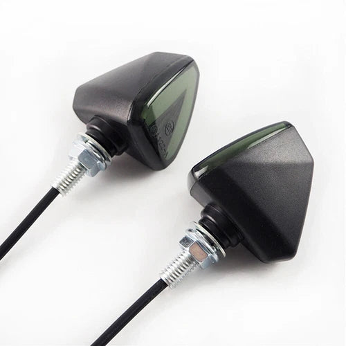 2x Motorcycle LED Turn Signals Blinker Light Indicator Amber Red Lamp Universal