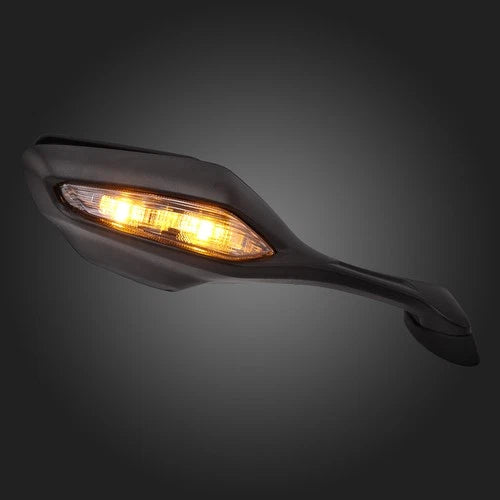 Rear-View Side Mirrors w LED Turn Signal Light Fit For Honda CBR1000RR 2017-2025
