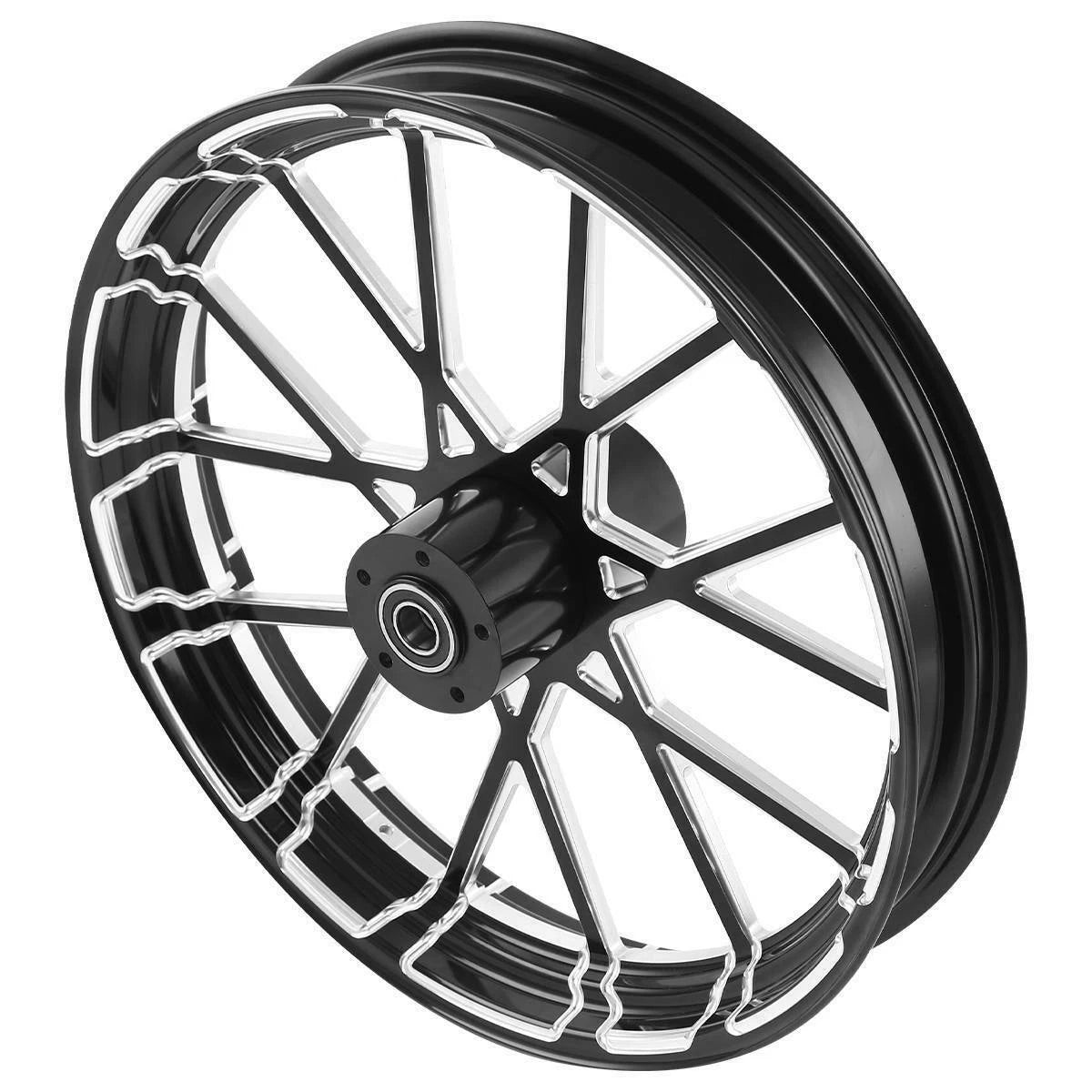 21" Front Wheel Rim Dual Disc Wheel Hub For Harley Touring Road Glide 08-25 ABS