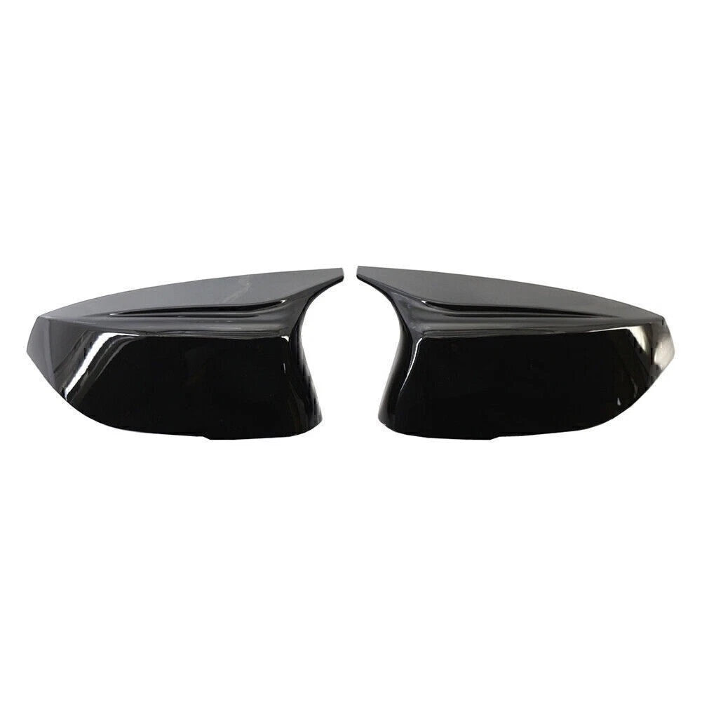 1 Pair Black Rear View Mirror Cover Trim For Infiniti Q50 Q60 QX30 Q70 2014+ 15